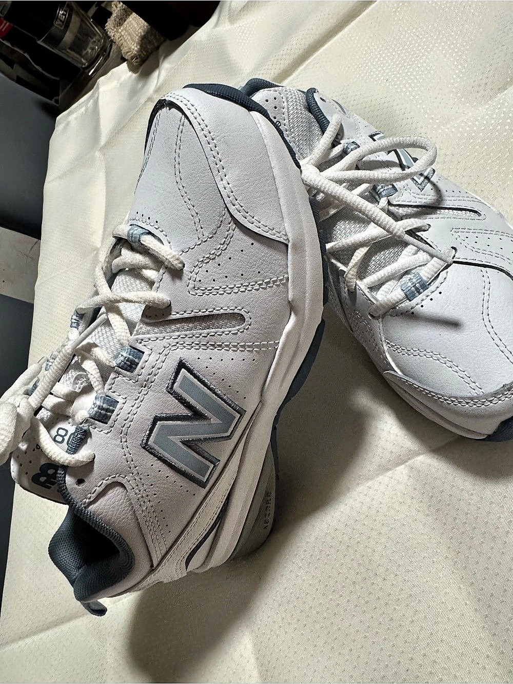 New Balance 608 White & Blue Sneakers Like New
